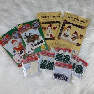 9 Piece Iron-On & No Sew Applique Kits With Accent